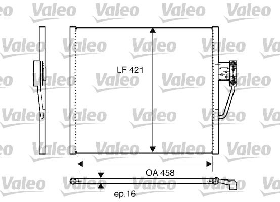 64538391647VL 817248 Condenser, air conditioning