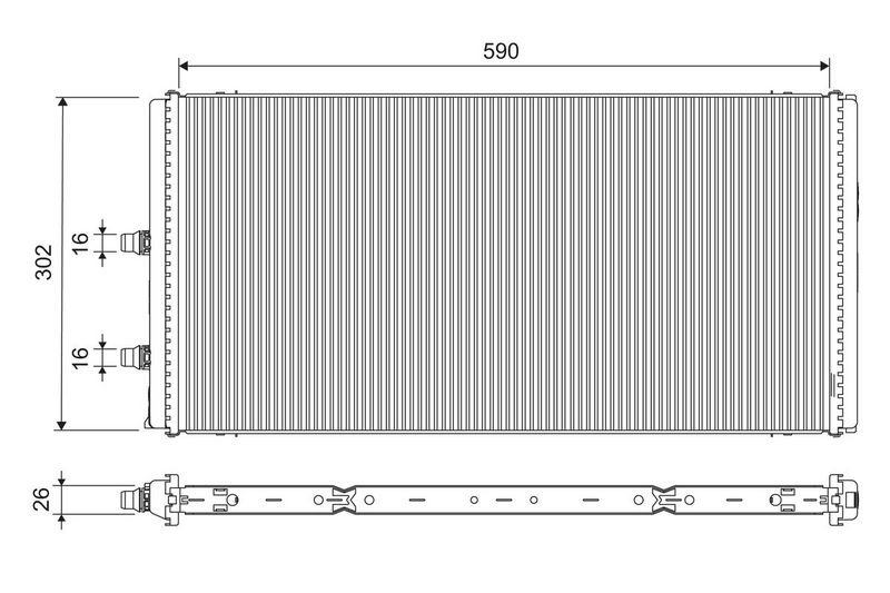 17112284608VL 701312 Radiator, engine cooling