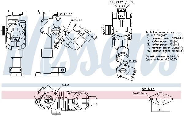 11717563241N 98423 EGR Valve