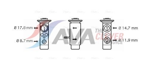 64116981454AQ BW1089 Expansion Valve, air conditioning