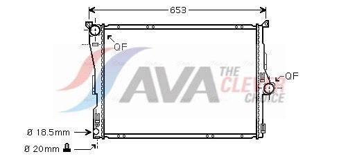 17117553111AQ1 BWA2291 Radiator, engine cooling