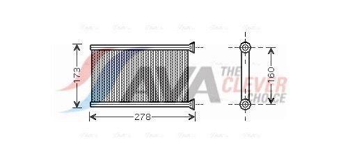 64119128953AQ BWA6342 Heat Exchanger, interior heating