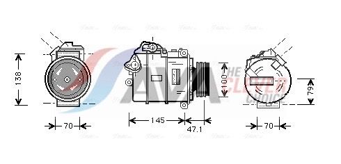 64509180548AQ BWAK306 Compressor, air conditioning