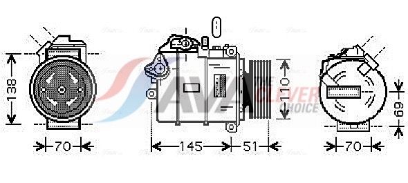 64529122618AQ BWAK320 Compressor, air conditioning