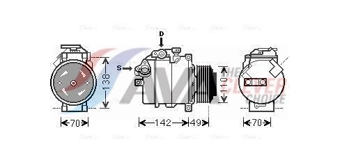 64526987863AQ BWAK411 Compressor, air conditioning