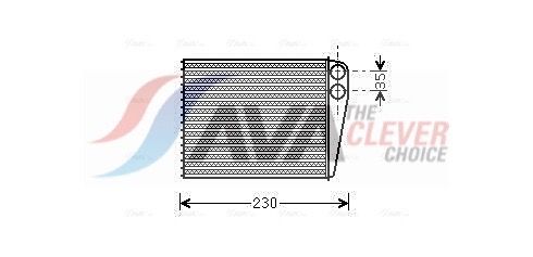 64113422666AQ MSA6465 Heat Exchanger, interior heating