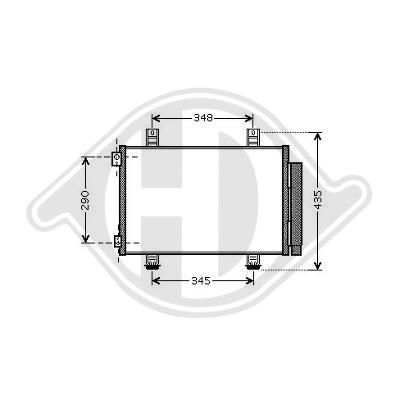 64539228607DR DCC1575 Condenser, air conditioning
