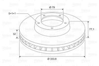 34116757757VL 34116757757 34 11 6 757 757 6757757 197606 BMW E38 -  Brake Disc