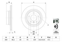 34216855007BO 34216855007 34 21 6 855 007 6855007 0 986 479 218 BMW E93 -  Brake Disc
