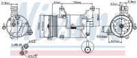 64526918122N 64526918122 64 52 6 918 122 6918122 89340 MINI R53 -  Compressor, air conditioning