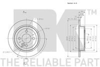 34216774987NK2 34216774987 34 21 6 774 987 6774987 314036 MINI R59 -  Brake Disc